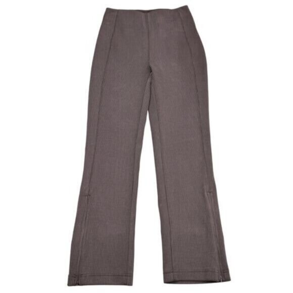 Lululemon Ribbed Softstreme Zip-Leg High-Rise Cropped Pant 25" Espresso Size 0 - Picture 5 of 10
